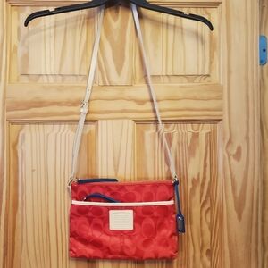 Coach Legacy Weekend Nylon Crossbody Purse Bag #24861